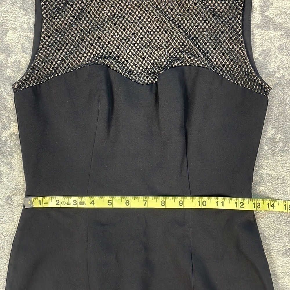 L’Agence For Intermix Black Sleeveless Sequin Mesh Sparkle Sheath Dress LBD - Picture 7 of 10